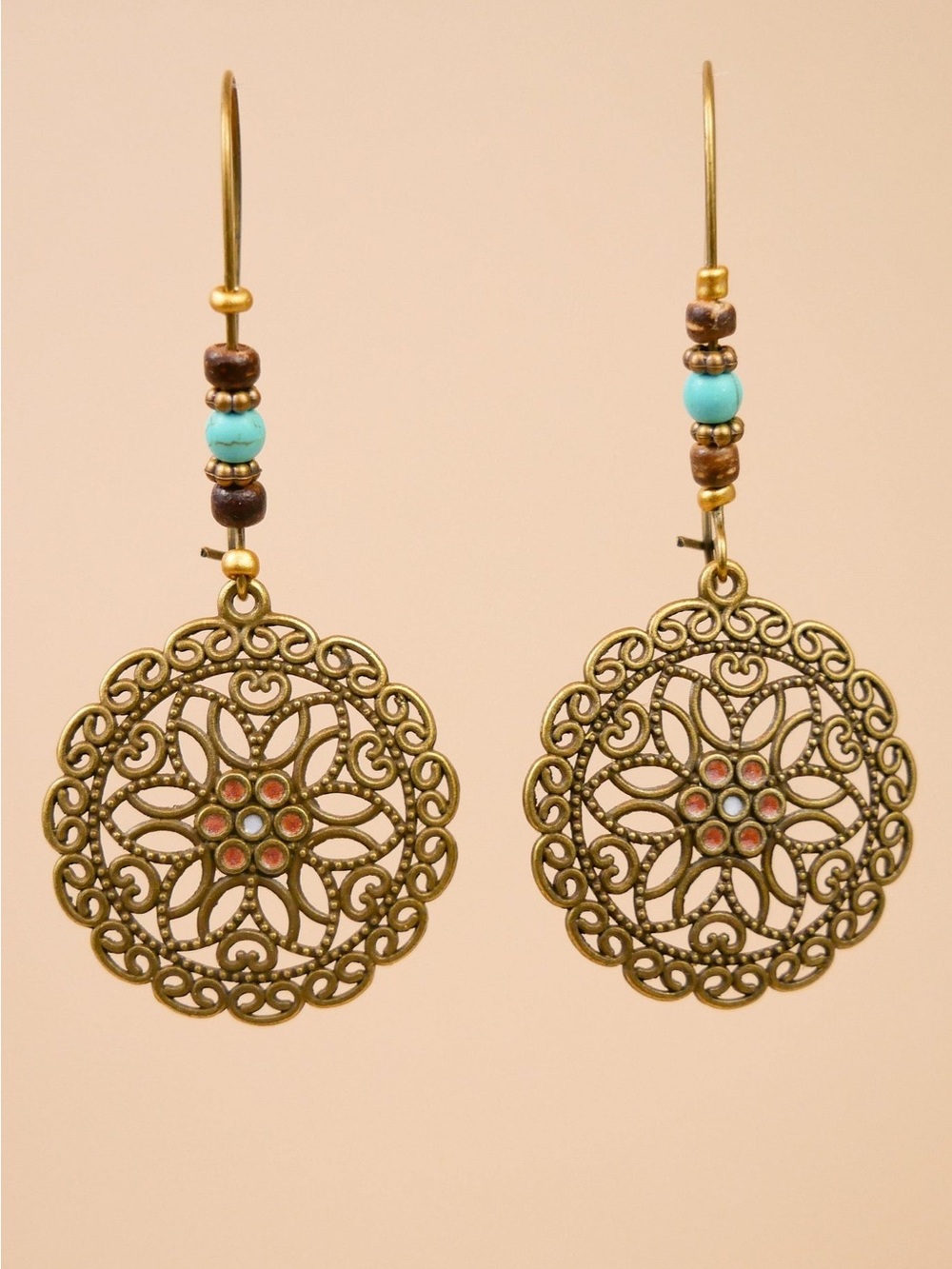 Gentle Roung Geometric Earrings